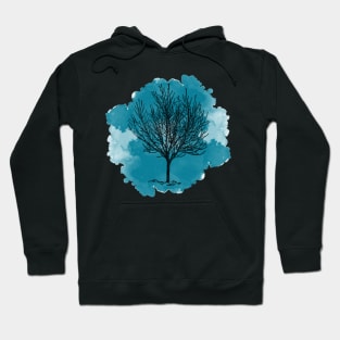 Be a tree alone in the winter soltice Hoodie